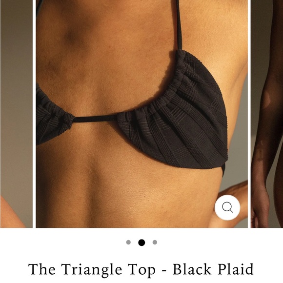 LONDRE The Triangle Top Black Plaid - Picture 2 of 5